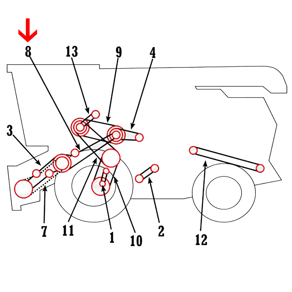 John deere best sale gt235 belt replacement