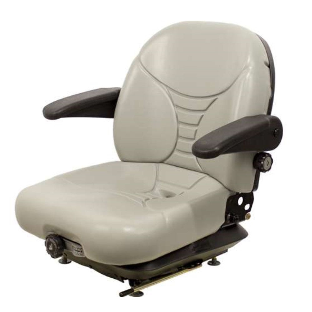 Gray Suspension Seat fits Hustler Fits Exmark Fits Toro Fits Bobcat Dixie Choppe Reliable Aftermarket Parts Inc