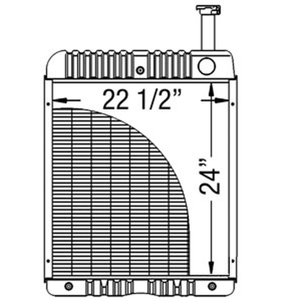 Radiator Fits Case/IH models 786 886 104594C2