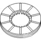 10P619 Brake Disc for Oliver/Mpl Moline 445-4 Star-Super 4 Star-Jet Star Tractor