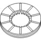 10P619 Brake Disc for Oliver/Mpl Moline 445-4 Star-Super 4 Star-Jet Star Tractor