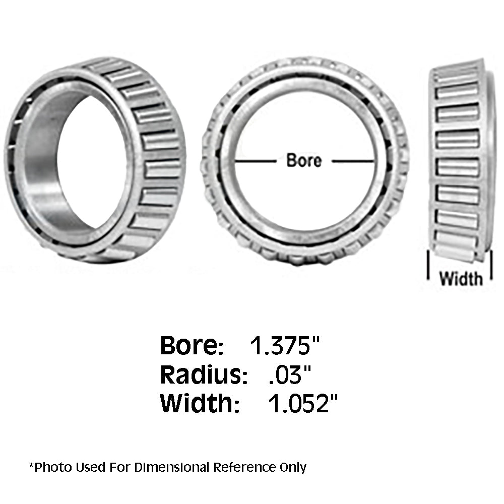 14136AA Tapered Roller Bearing Cone 0.03" Radius 1.052" Wide 1.375" Bore