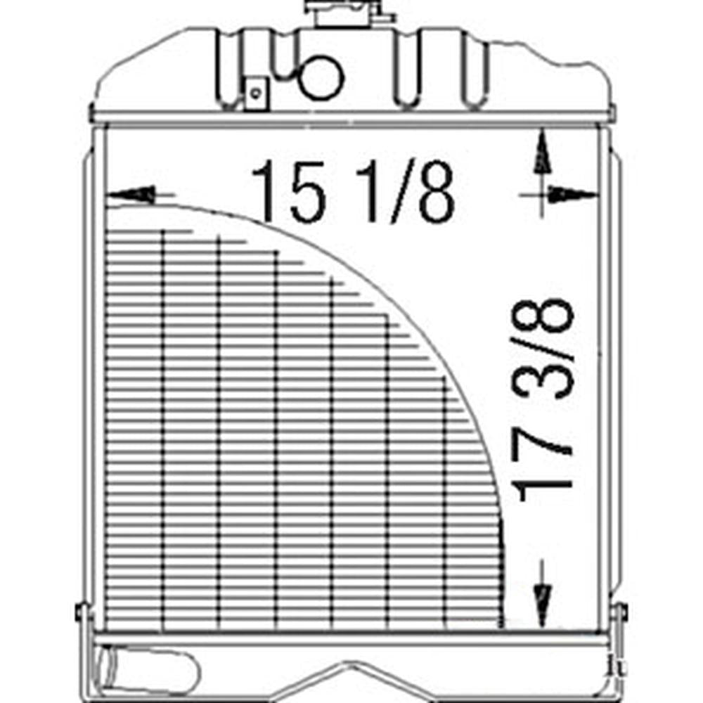 Radiator Fits Massey Ferguson Tractor Harris 50 MH50 65 OE# 182456M91 184525M91