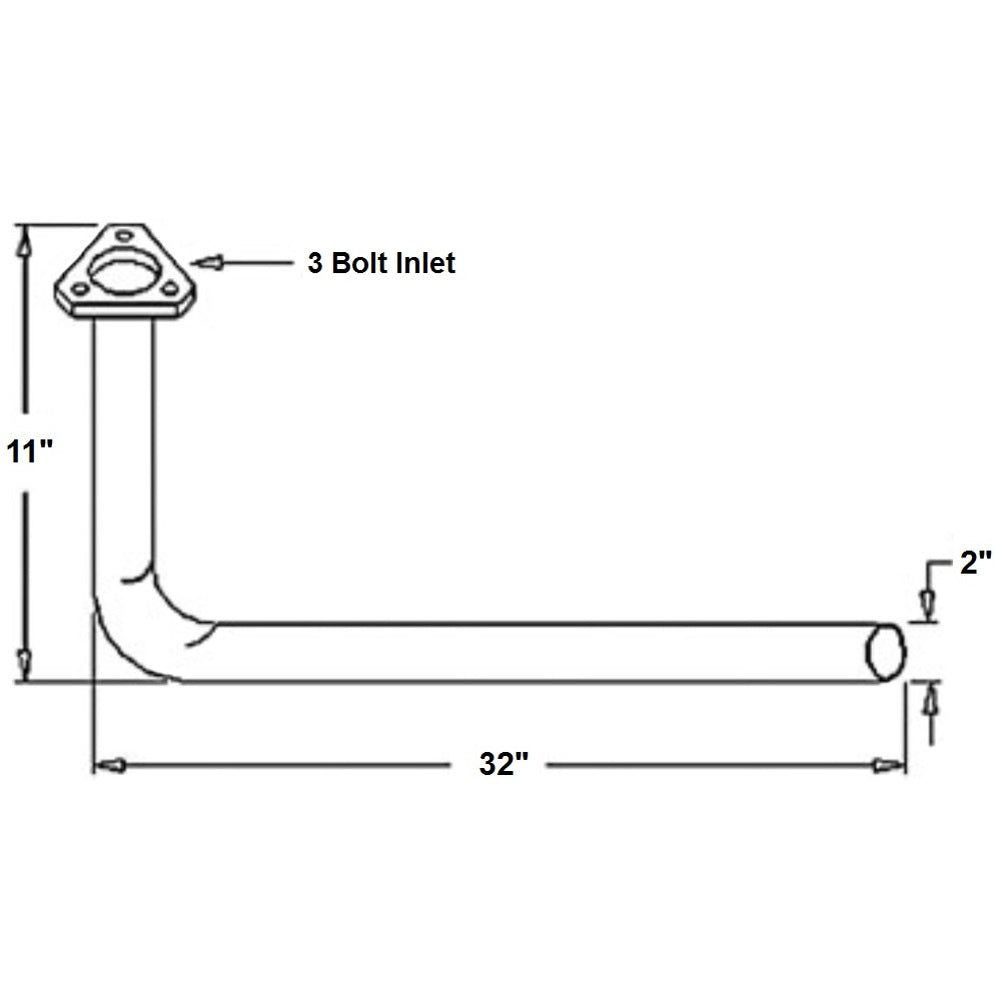 508523M92 New Exhaust Pipe Fits Massey Ferguson Tractor 150 MF Tractors