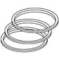 70230091 New Piston Ring Fits Case-IH Tractor Models 400 450 WC WD WF +