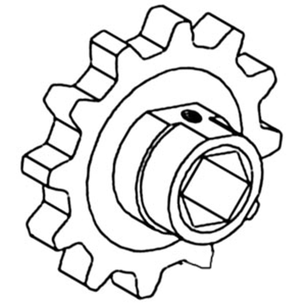 766379 New Combine Feeder Chain Sprocket Fits Ford CR9040 CR9060 CR9070 +