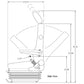 8035-P1098 Uni-Pro Seat & Suspension for Tractors