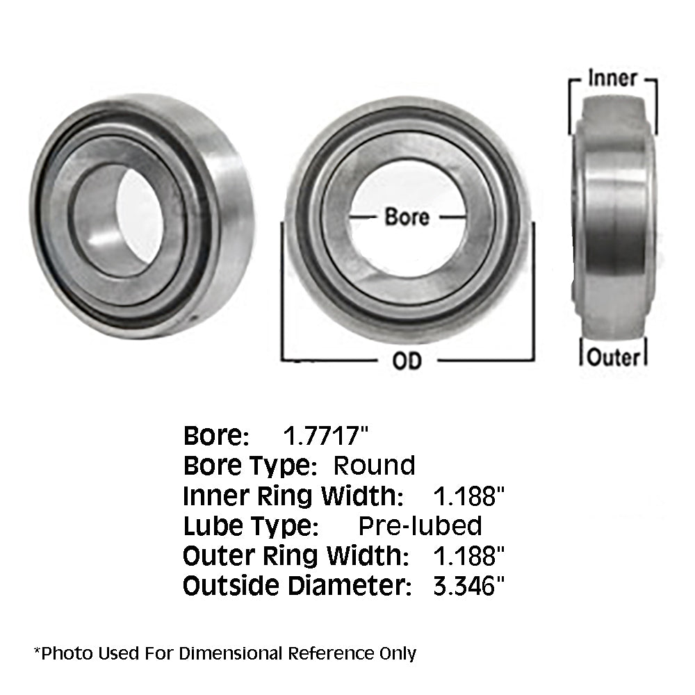 835050M1 Pre-Lube Spherical Disc Bearing Round Bore