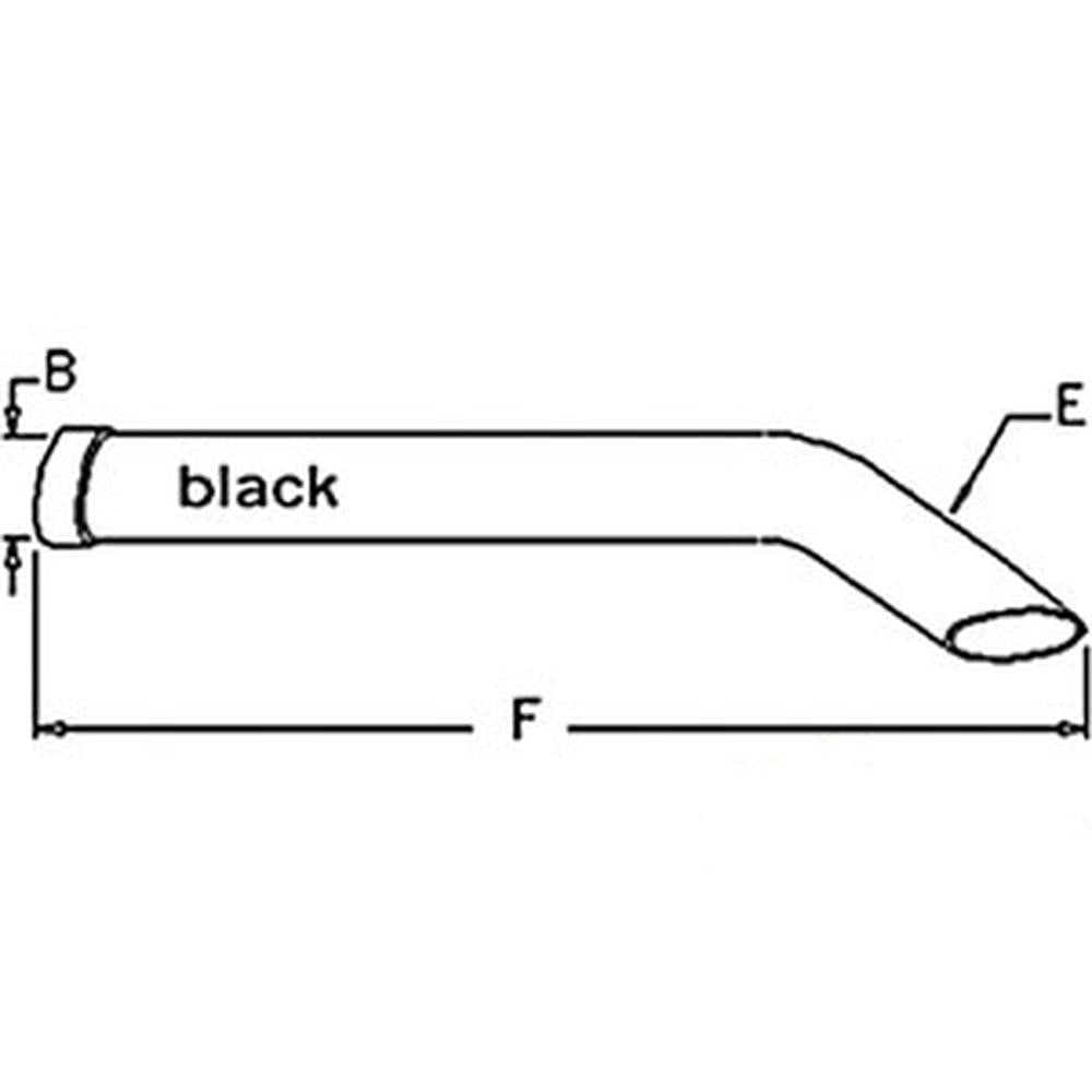 A141777 Exhaust Extension Pipe Fits Case 2290 2294 2390 2394 2590 ++ Tractors