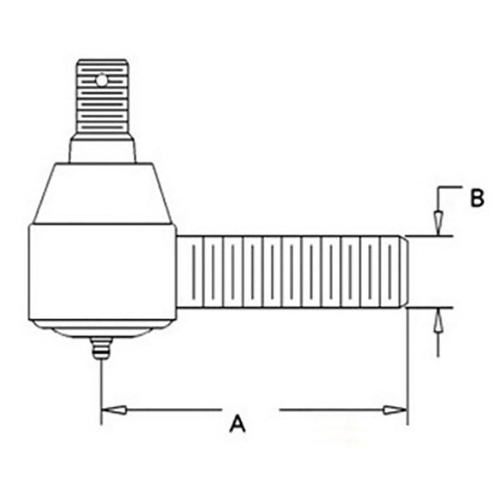 D88492 Tie Rod End L/H, Tie Rod Fits (PV435 & PV436 will also work on rear axles