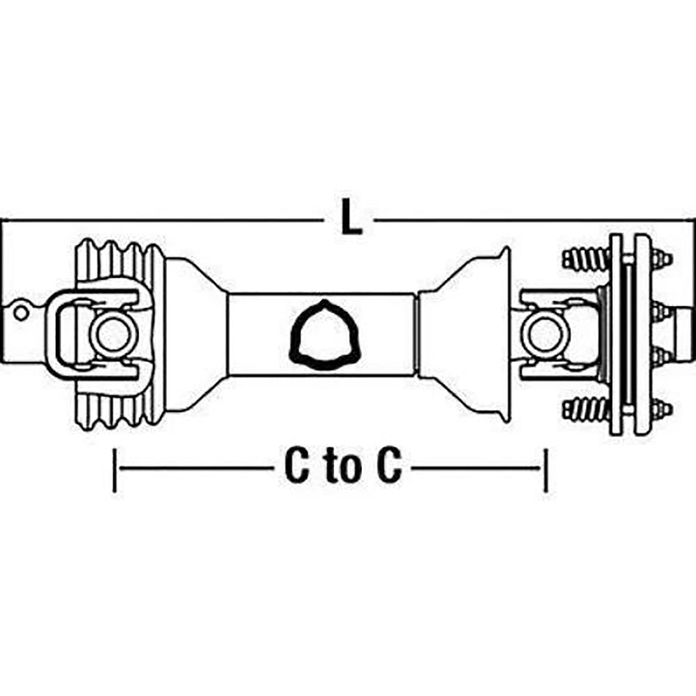 Driveline & Friction Clutch for Bondoli & Pavesi 100 Series, Alamo Rotary Cutter