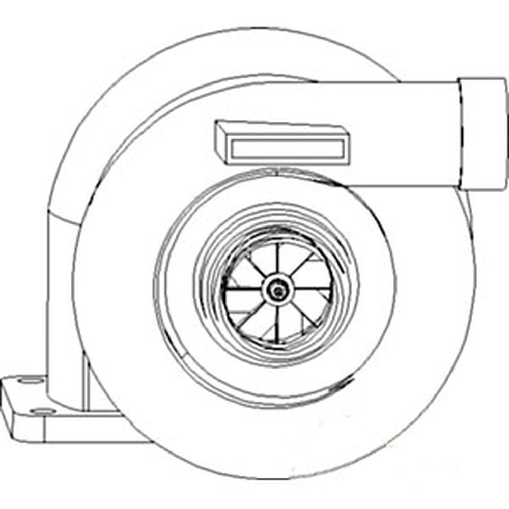 New Turbocharger Fits Case Tractors 3294 3394 3594 2394 2590 4096409004 A76341