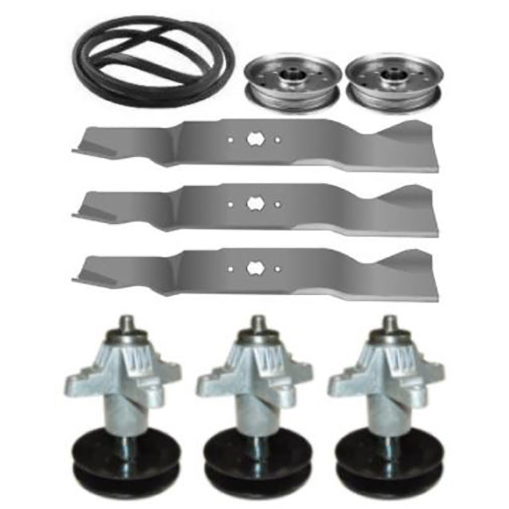 Spindles Blades Belt Pulleys Fits Sears PGT9000 Fits Craftsman 54 Mower Deck Reliable Aftermarket Parts Inc