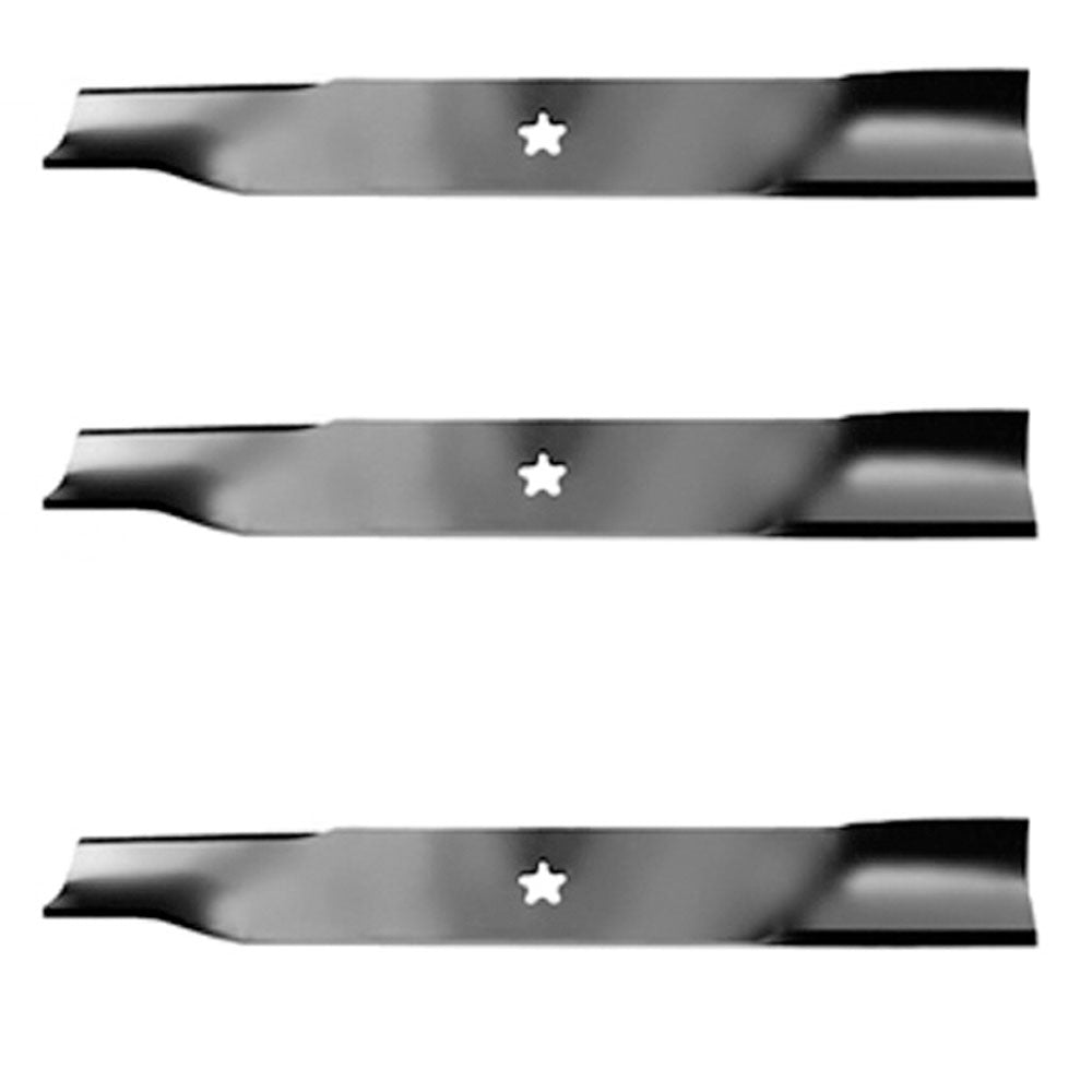 Set of 3 high lift 52" Mower blades to fit Dixon Fits Husqvarna 539-112079 ultra