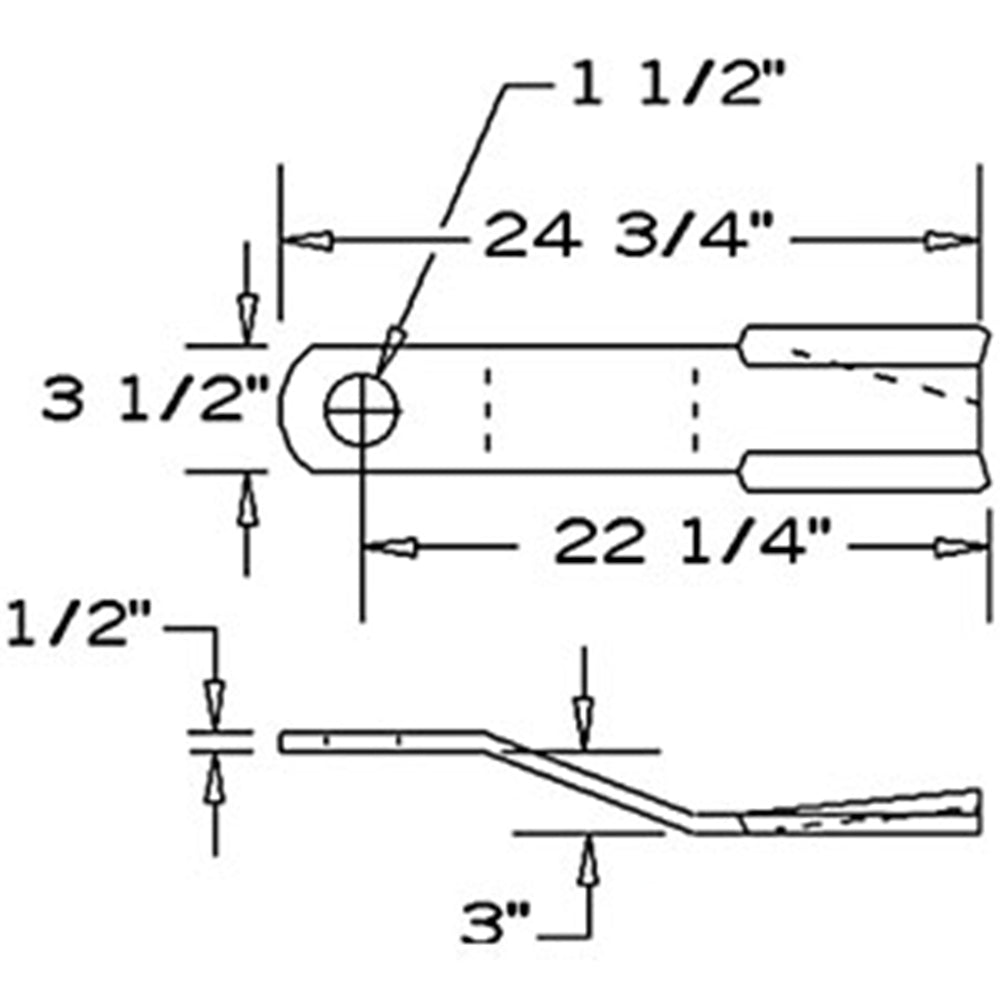 750787 New Lift Blade Fits Terrain King Rotary Cutter Models X5 TK15 +