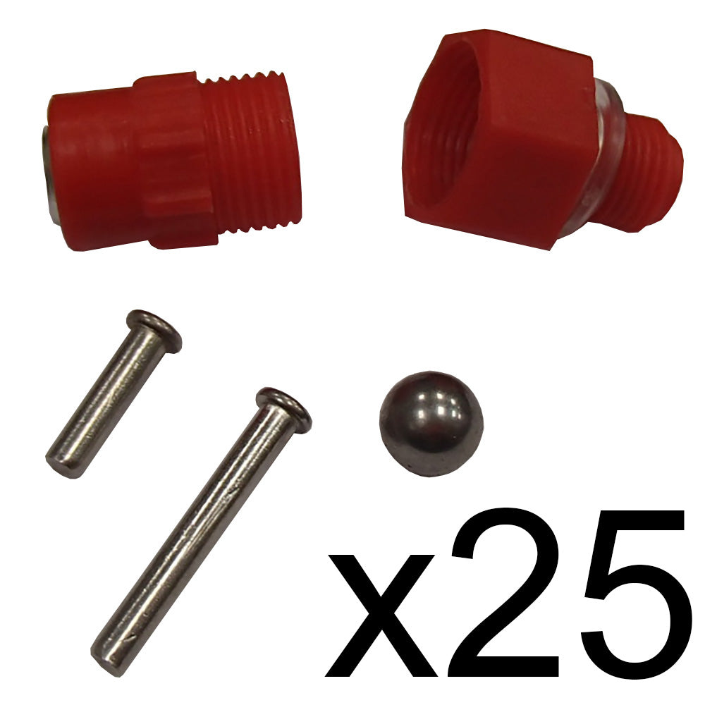 Twenty-Five (25) New Screw-In Water Nipple Drinkers for Various Poultry Drinkers