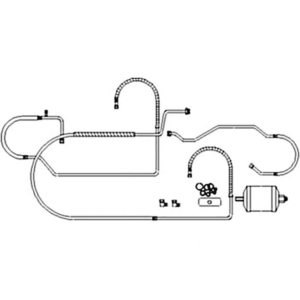 RE62128 AC Retrofit Kit Fits John Deere Fits JD Tractor R134A 4050 4055 4250 425