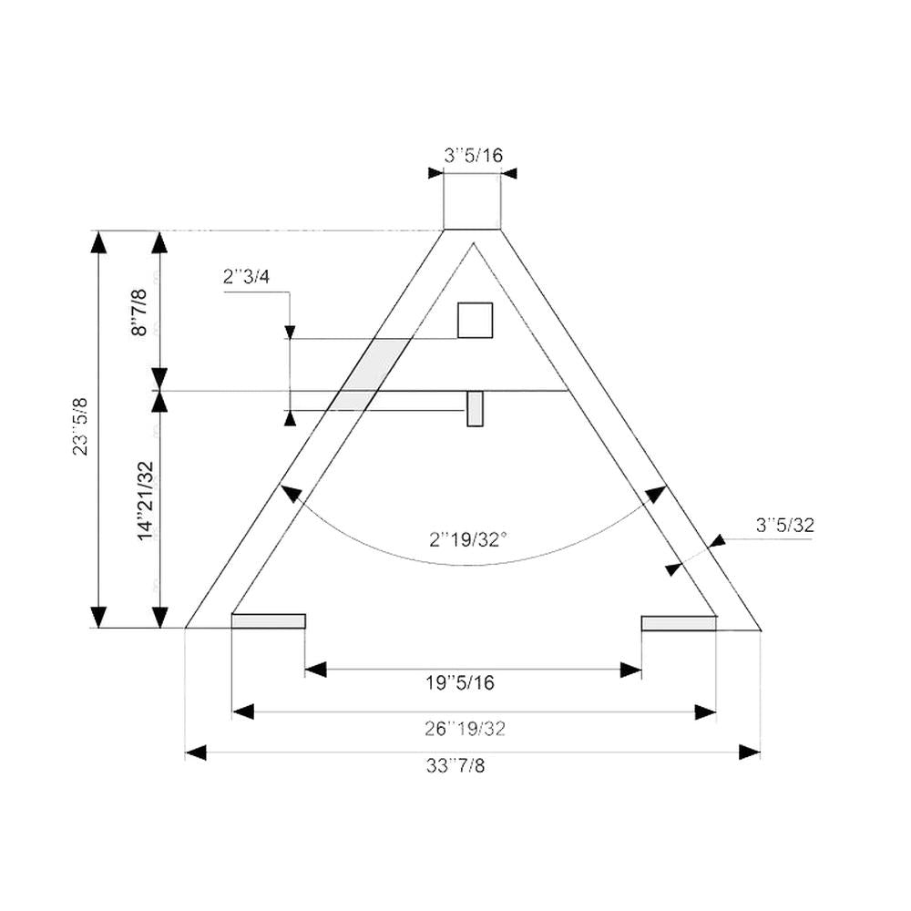 S.127949 Mounting Bracket for A-Frame Design Quick Hitch System (Fits CAT. 1/2/3