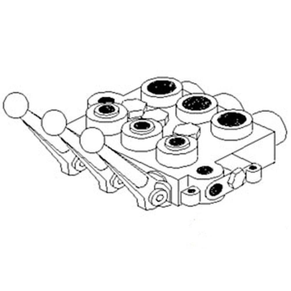 SBAF22 SBAF2-2 Triple Spool Cross Hydraulic Valve Fits Kubota Fits Case Fits For