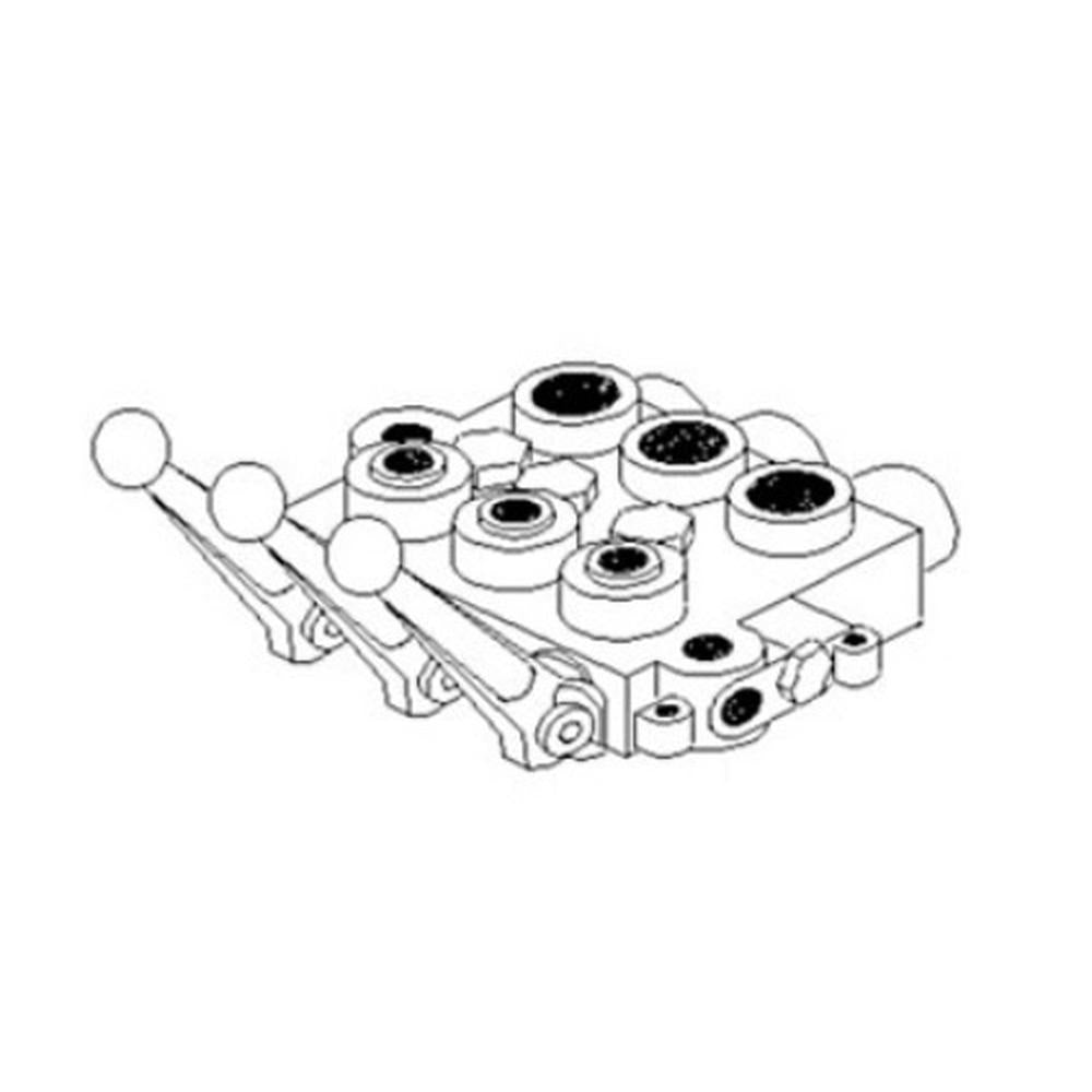 SBAF22 SBAF2-2 Triple Spool Cross Hydraulic Valve Fits Kubota Fits Case Fits For