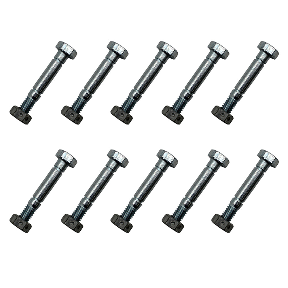 (Pack of 10) Shear Pin Bolt & Nut for Stiga 1811900201, 9987525712 Snow Blower